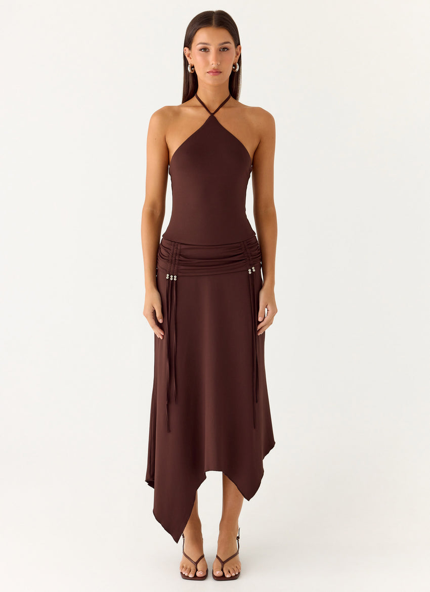 Becerra Midi Dress - Cool Chocolate