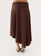 Briege Maxi Skirt - Chocolate