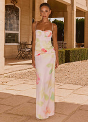 Burning Up Maxi Dress - Floral Romance