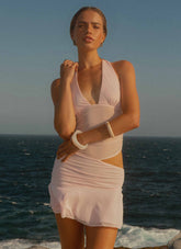 Calissa Haltherneck Mini Dress - Pink