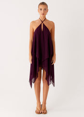 Dalenti Midi Dress - Plum