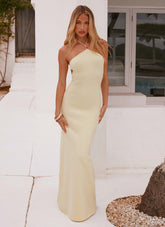 Elisha Knit Maxi Dress - Yellow