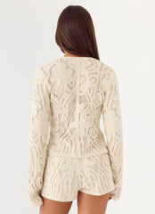 Ellington Long Sleeve Top - Ivory