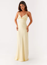 Elona Maxi Dress - Baby Yellow