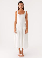 Esmerelda Midi Dress - White