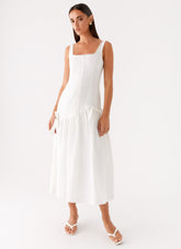 Esmerelda Midi Dress - White