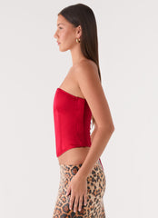 Evaleigh Corset - Deep Red