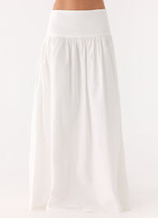 Jayne Maxi Skirt - White