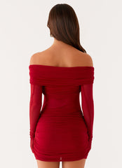 Jules Mini Dress - Raspberry