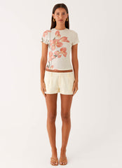 Kammy Low Rise Shorts - Butter