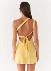 Lights Out Mini Dress - Yellow
