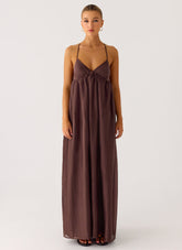 Losario Maxi Dress - Cool Chocolate