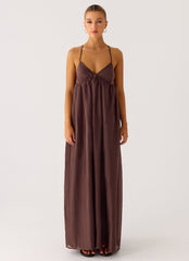 Losario Maxi Dress - Cool Chocolate