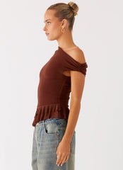 Mica Top - Chocolate