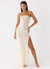 Minni Sequin Maxi Dress - Ivory