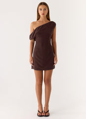 Mischa Mini Dress - Chocolate Drizzle