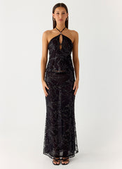 Moodlight Maxi Skirt - Black