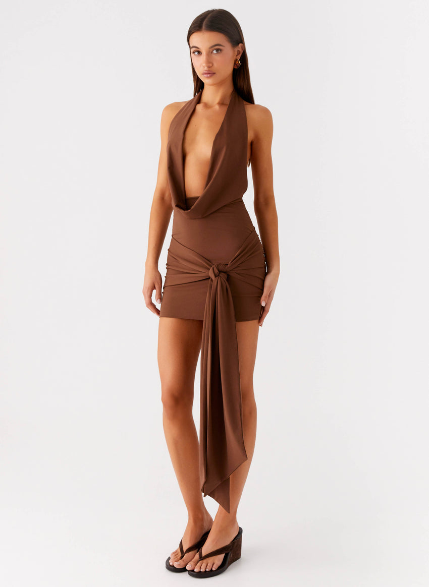 Orchard Mini Dress - Chocolate