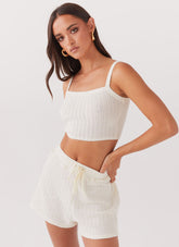 By the Bay Knit Top - Ivory