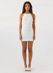 Aullie Mini Dress - White