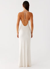 Raffa Pearl Maxi Dress - Ivory