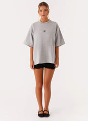 Signature Oversized Tee - Grey
