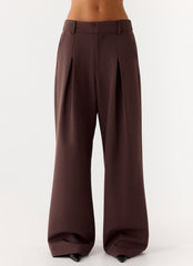 Sora Low Rise Pant - Dark Chocolate