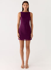 Sunkissed Siren Mini Dress - Plum