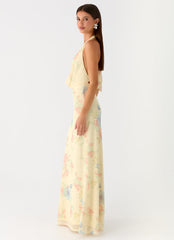 Tedder Halter Maxi Dress - Spring Meadow