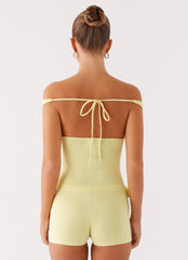 Aliah Knit Top - Yellow
