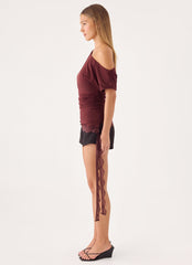 Bad Hobby Top - Maroon