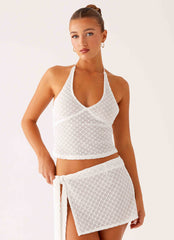 Bernie Halter Top - Ivory