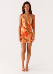 Bohemian Bliss Mesh Mini Dress - Sunset Kisses