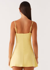 Cindy Mini Dress - Yellow