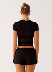 Dalton Mesh T Shirt - Black