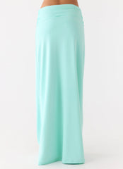 Elisabetta Maxi Skirt - Aqua