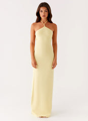 Elisha Knit Maxi Dress - Yellow