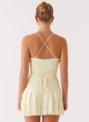 Emily Mini Dress - Yellow