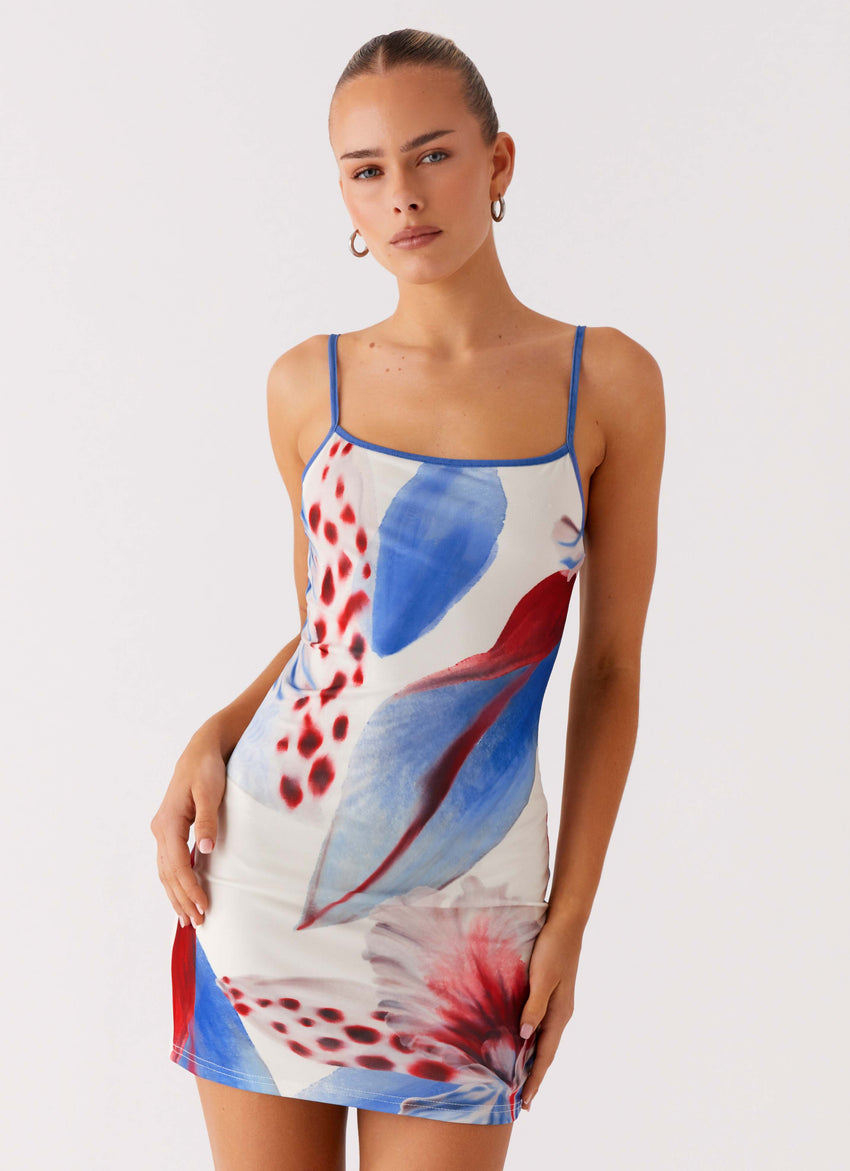 Everett Mini Dress - Deep Sea Bloom