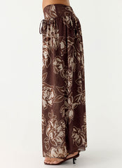 Hot Like Me Maxi Skirt - Espresso Meadow