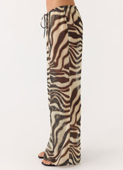 Jadia Flared Pants - Zebra