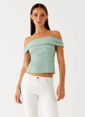 Jairo Linen Top - Sage