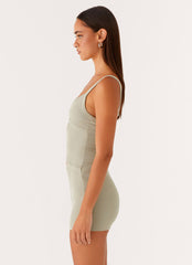 Jocelyn Mini Dress - Sage