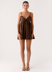 Jonas Mini Dress - Brown