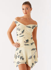 Josette Mini Dress - Buttercream Bliss