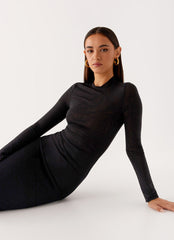 Kamora Maxi Dress - Black
