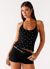 Katie Faux Suede Mini Shorts - Black