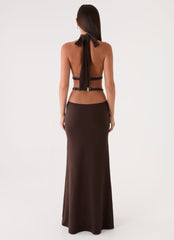 Kendrah Maxi Dress - Chocolate