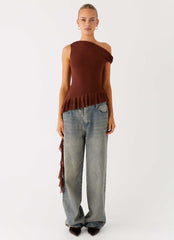 Mica Top - Chocolate