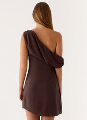 Mischa Mini Dress - Chocolate Drizzle